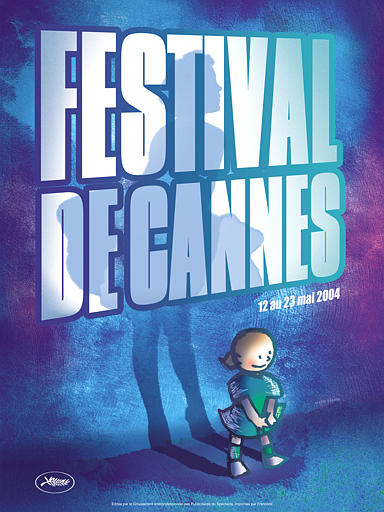 The poster of the 57th Cannes Film Festival is unveiled in Paris, April 21, 2004.